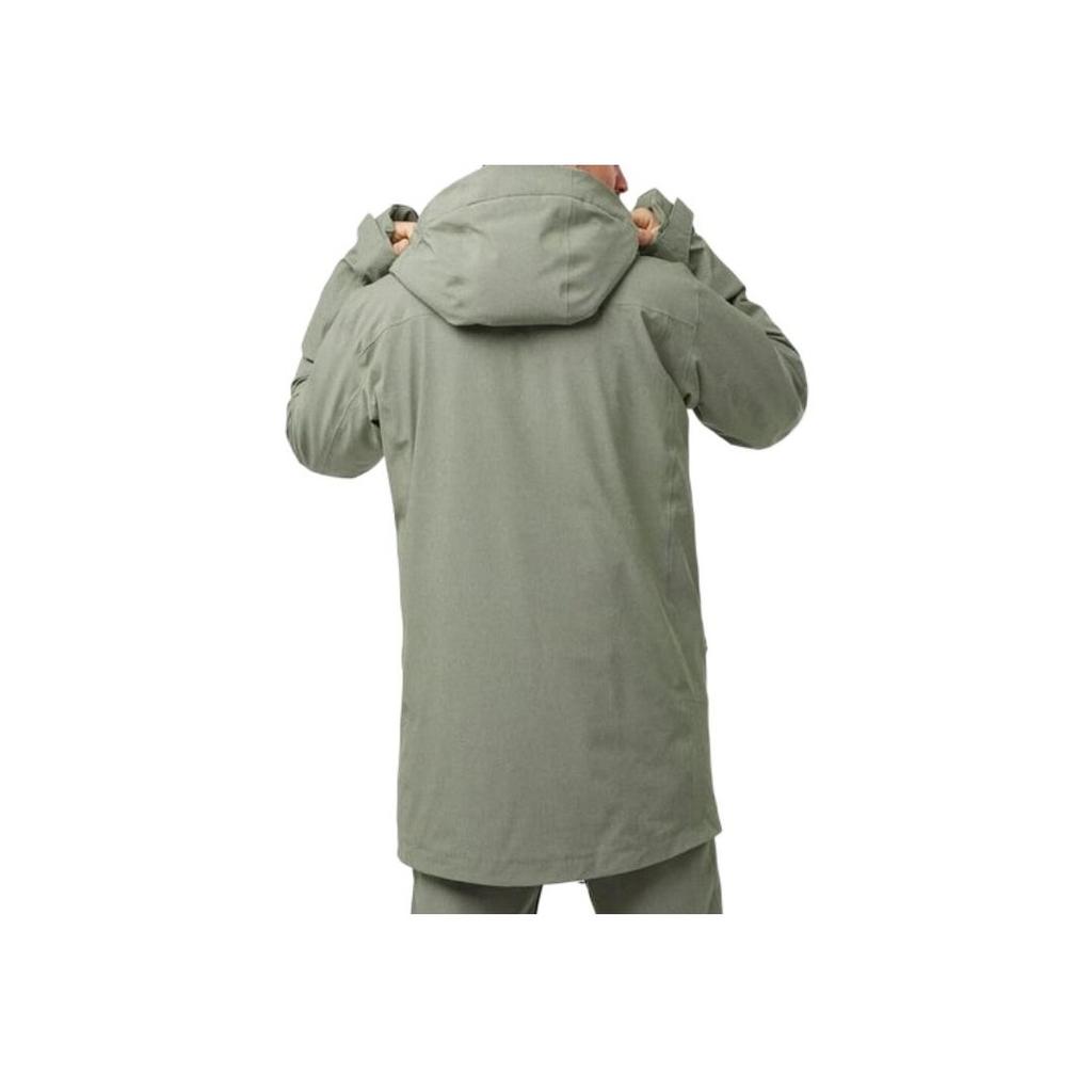 SALOMON Stance Cargo Solid Color Hooded Mid-Length Zip-Up Jacket Men Jackets Olive LC2149900