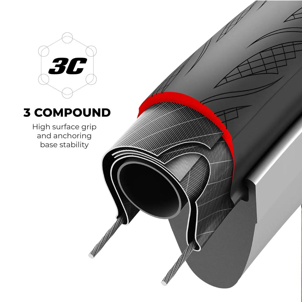 Vittoria Rubino Pro TLR ALL BLK 700X25C Tubeless Ready Tire