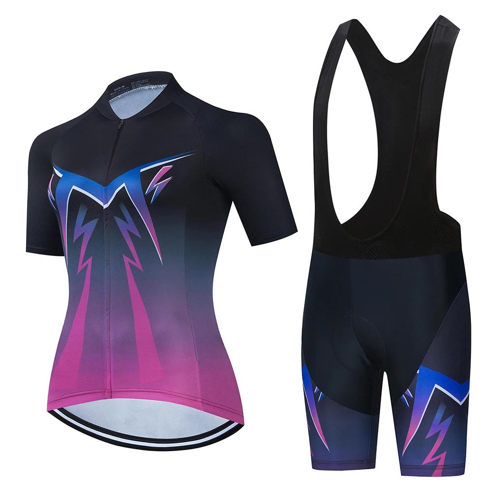 2026 Summer Breathable Cycling Suit Set Mountain Bike Female Women Sportwear Cheap Wholesale Women Clothes Woman Clothing Women's Cycling Shorts Sets