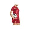 Adidas Germany 25 Womens Team Away Jersey Comfortable Fashion Simple Versatile Solid Color Football Shirt Women Jersey Academy-Red JF2607