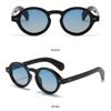 New Fashion Punk Shades Eyewear Retro Round Frame Sunglasses UV400 Rivets Decoration Sun Glasses Y2K Glasses for Women & Men
