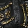 Punk Rock Halloween Accessory With Alloy Rivet Chain And Soft PU Leather Face Covering Costume Face Mask For Cosplayers