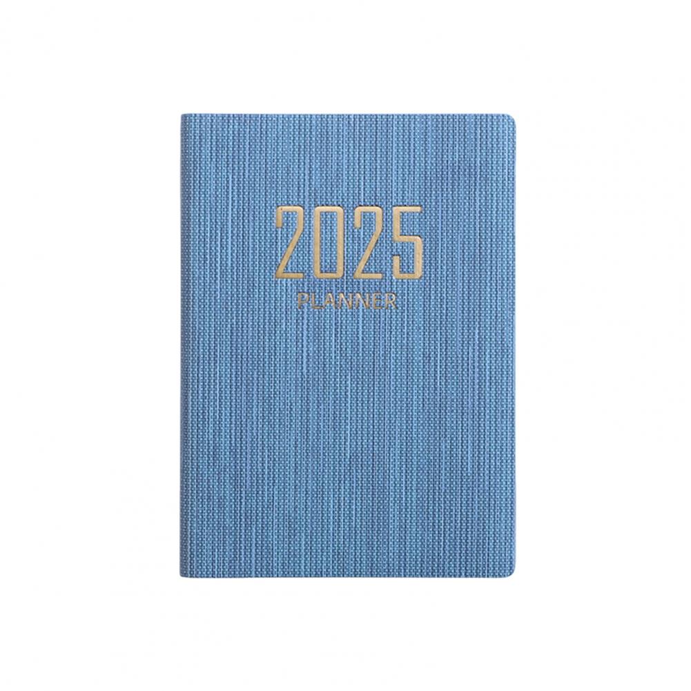 A7 Thick Paper Notebook Faux Leather Cover No Ink Bleeding 2025 Planner Ink-resistant Paper Planner
