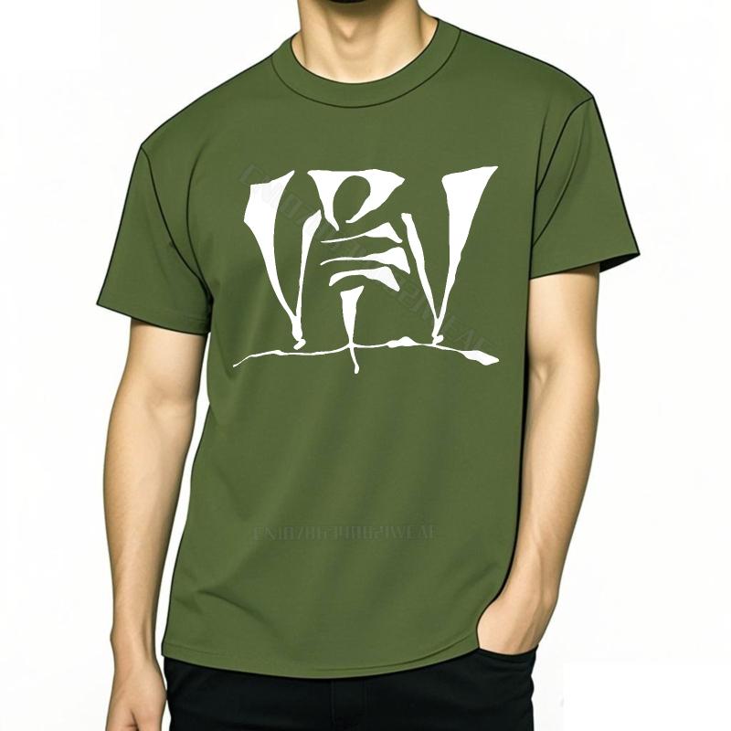 Men tshirt Crew Neck Everyday Tees O-Neck Classic T-shirt Abstract White Design On Black Stylish Black Solid Color Tshirt 4XL