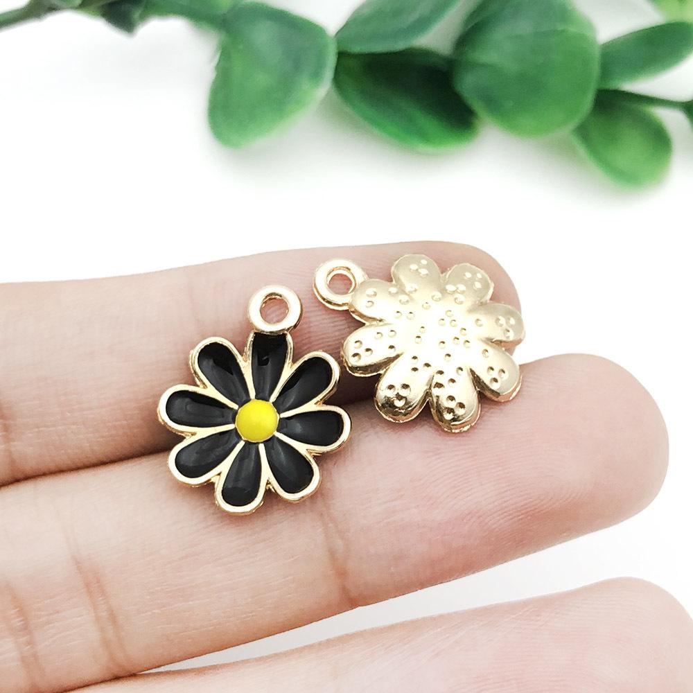 

Міні Підвіска Сплав Ромашка з Емаллю - Десять Кольорів для DIY Браслета та Намиста Ювелірні Шарми