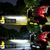 Cool Motorcycle LED Headlight Spot Light With broken wind Yellow Duck with Helmet High Low Beam Light Lamp Bulb Auxiliary Light