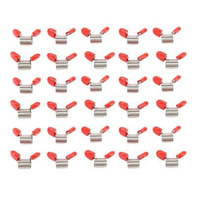 30pcs Jewelry Making Bead Stopper Professional Prevents Falling Off Bead Stopper with Red Handle for Necklace Bracelet