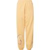 Logo Print Long Casual Pants Unisex Bottoms Yellow IB5906