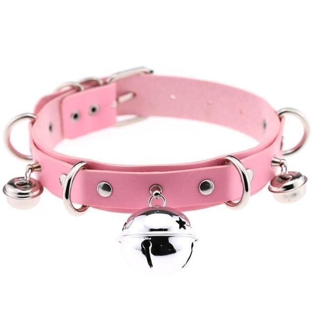 Pleather Cat Bell Collar Kitten Play Leather   Collars & Leashes