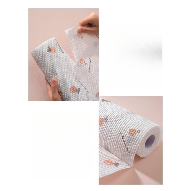 165PCS Disposable Kitchen Paper Towels, Washable, Dry and Wet Dual-use, Oil Resistant, Household Cleaning Oil-free Cloth, Kitchen Paper Towels