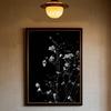 Black And White Art Plant Flower Poster HD Art Sticky Wall Waterproof Home Living Room Bedroom Bar Aesthetic Decoration