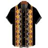 Summer Fashion 3d Print Short Sleeve Hawaiian Men's Shirts Summer Casual Tops Beach Party Vacation Shirts Outdoor Men's and Women's Shirt