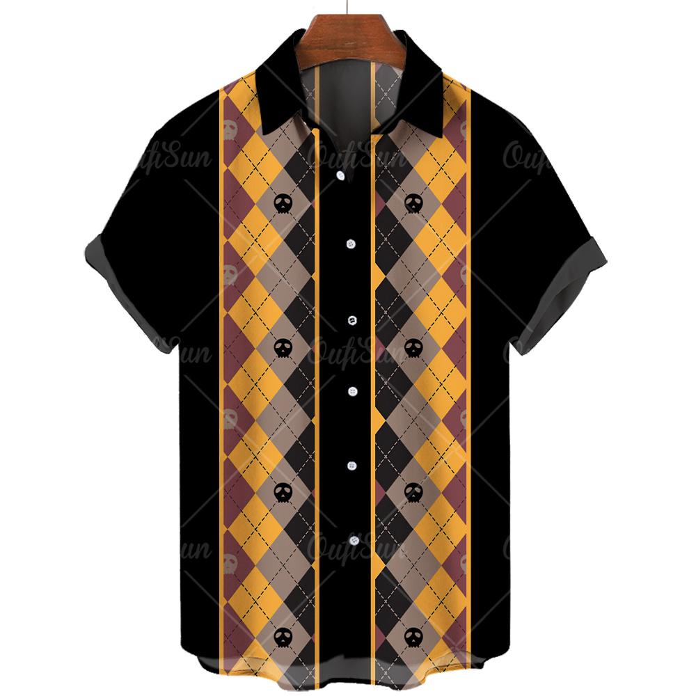 Summer Fashion 3d Print Short Sleeve Hawaiian Men's Shirts Summer Casual Tops Beach Party Vacation Shirts Outdoor Men's and Women's Shirt