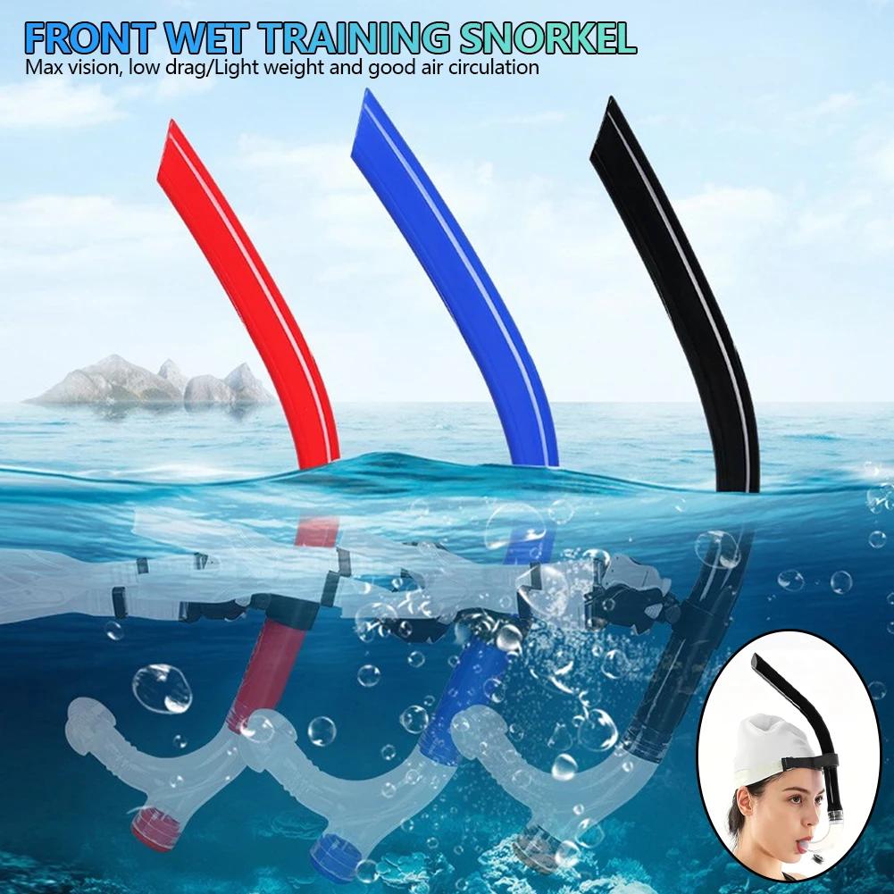 High Quality Professional Dry Top Snorkel - Silicone Adjustable Breathing Tube for Swimming Snorkeling Diving Training For Adult