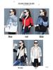 Women's Short Hooded Lined Coat - Korean Style Loose Casual Baseball Jacket for Spring and Autumn.