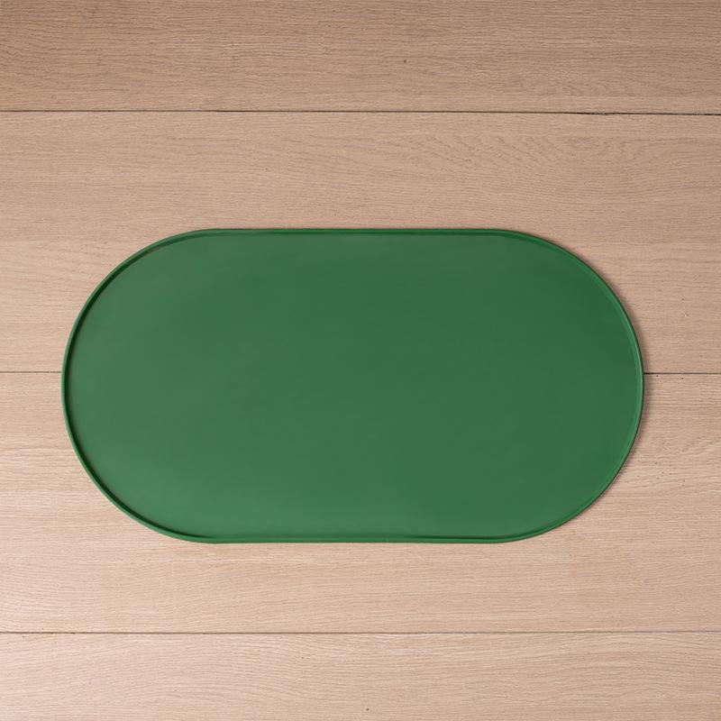 Multi-Functional Pet Feeding Mat-Easy to Clean Durable Surface for Wet/Dry with Non-Slip Raised Edges to Prevent Spills Home Use