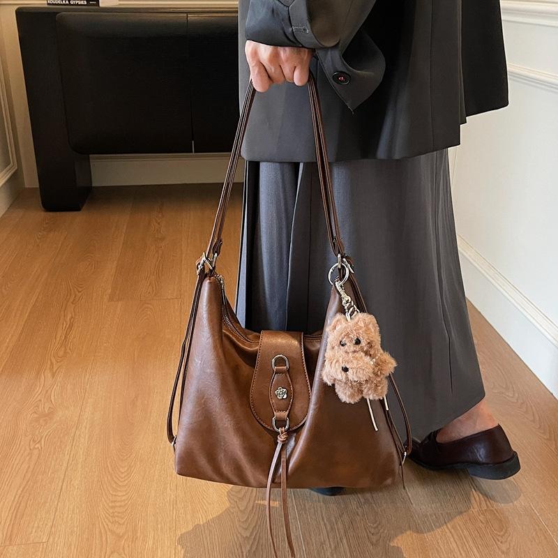 Premium Single Shoulder Messenger Bag Women's 2025 New Casual and Versatile Student Large-capacity Commuting Double Shoulder Tote Bag