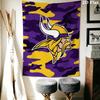 Minnesota Vikings Duvar Gobleni Estetik Duvar Askısı Baskılı Kumaş Battaniye Yatak Odası Oturma Odası Ev Dekorasyonu için Dekoratif Goblenler