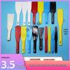Ink Mixing Spatula Set: Plastic Palette Knife & Stainless Steel Ink Spatula for Screen Printing