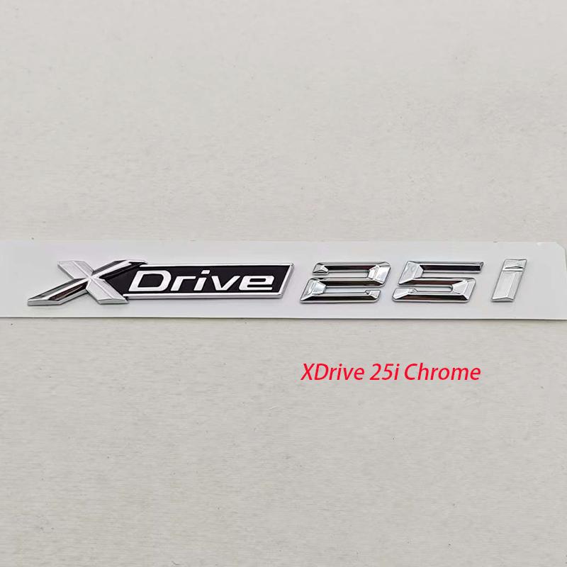 3D ABS Auto Styling Logo XDrive 25i 25d Plakette Heckklappen Emblem Seiten Tür Aufkleber Für BMW X2 X3 XDrive Auto Zubehör
