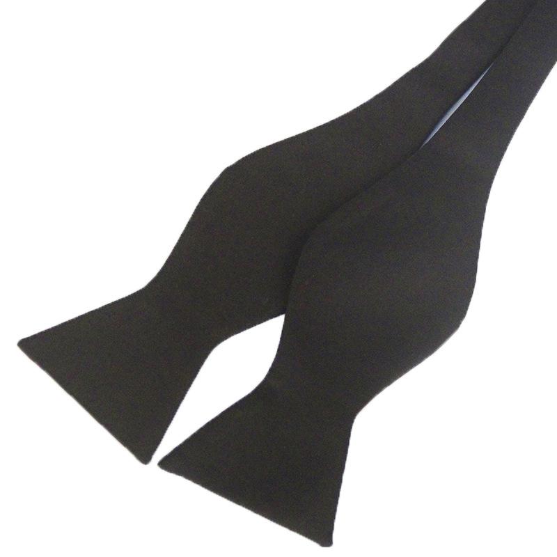 Papillon Elegante da Uomo in Poliestere Monocolore con Collo a Zucca per Abbigliamento da Lavoro e Formale
