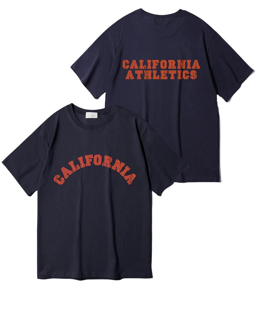 Oeta California Double Cotton Oversized Short Sleeve T-Shirt Ots26014(8 Colors) (Type A)