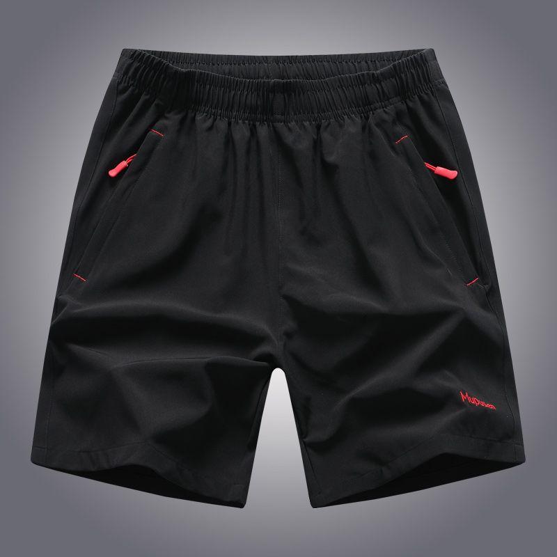 Summer Breathable Shorts Men's Thin Quick-drying Sports Running Loose Ice Pants Basketball Fitness Five-point Training Pants