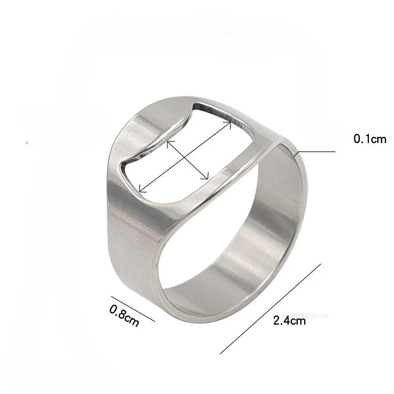 

Stainless Steel Ring Bottle Opener Creative Beer Bottle Opener Durable Not Easy To Rust Bar Beer Opener Kitchen Bar Accessories серебряный