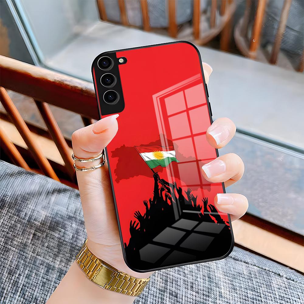 

Kurdistan Flag Phone Case For Samsung S26 S25 Plus S20 S20 Plus S22 Ultra S23 FE S21 Plus S21 Ultra Glass Cover Samsung S20 FE