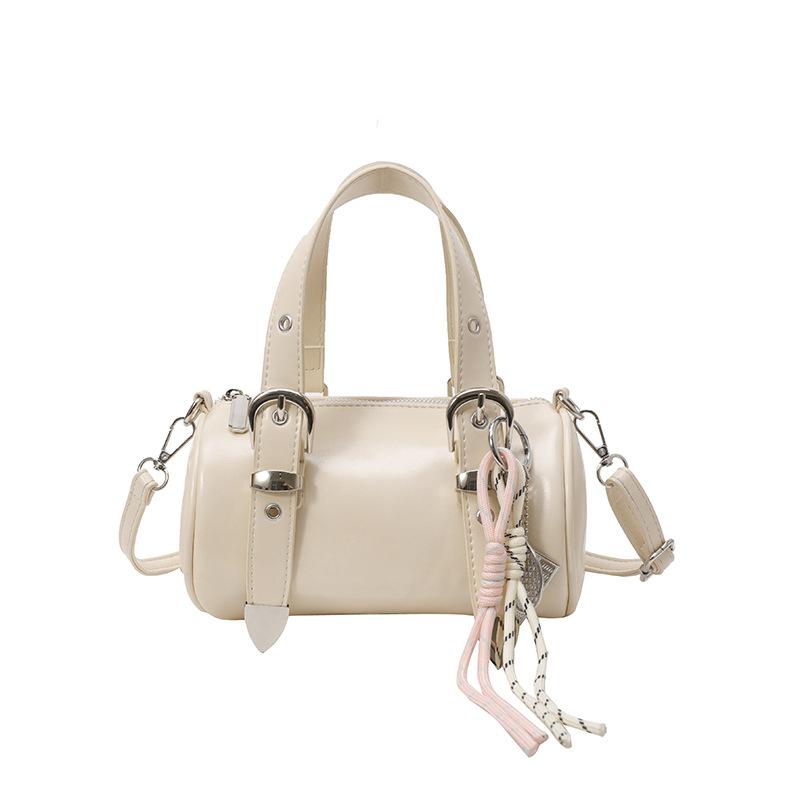 

Fashion Hand Carry Cylinder Bag Women s New Casual Messenger Bag Versatile Shoulder Bag no pendant