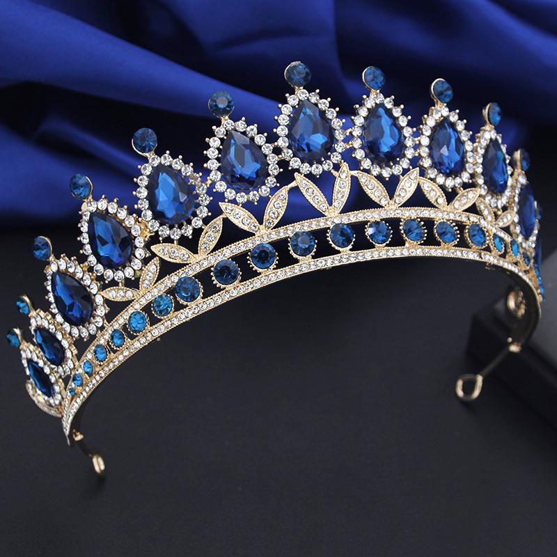 Black Rhinestone Tiaras and Crowns Headband for Queen Bridal Wedding Crown Hair Jewelry Princess Headbands Party Head Ornament