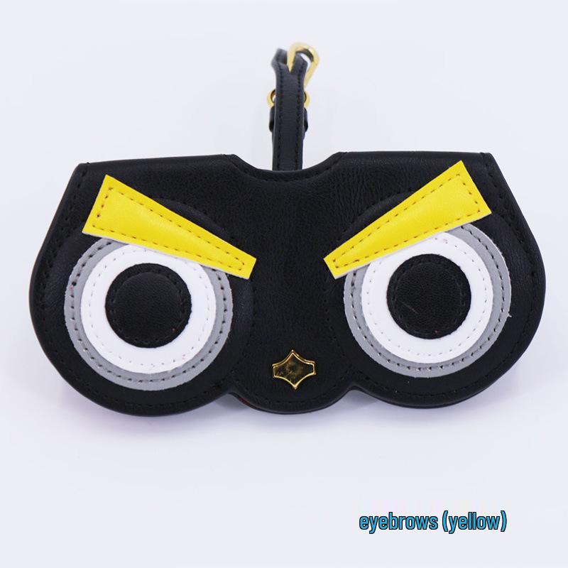 PU Leather Sunglasses Case with Hook Pendant - Trendy TikTok Style for On-the-Go