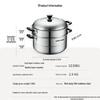 Supor 30cm 2-Layer 304 Stainless Steel Steamer
