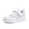 2025 new leather board shoes girls middle-aged and older children non-slip soft sole children's casual shoes boys white shoes spring and autumn