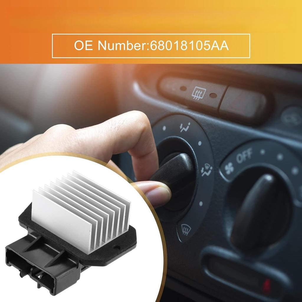 68018105AA HVAC Blower Motor Resistor for Ram 1500 2013-2014 for 2500 3500 2013-2018 for Jeep Wrangler Compass Patriot 2011-2017
