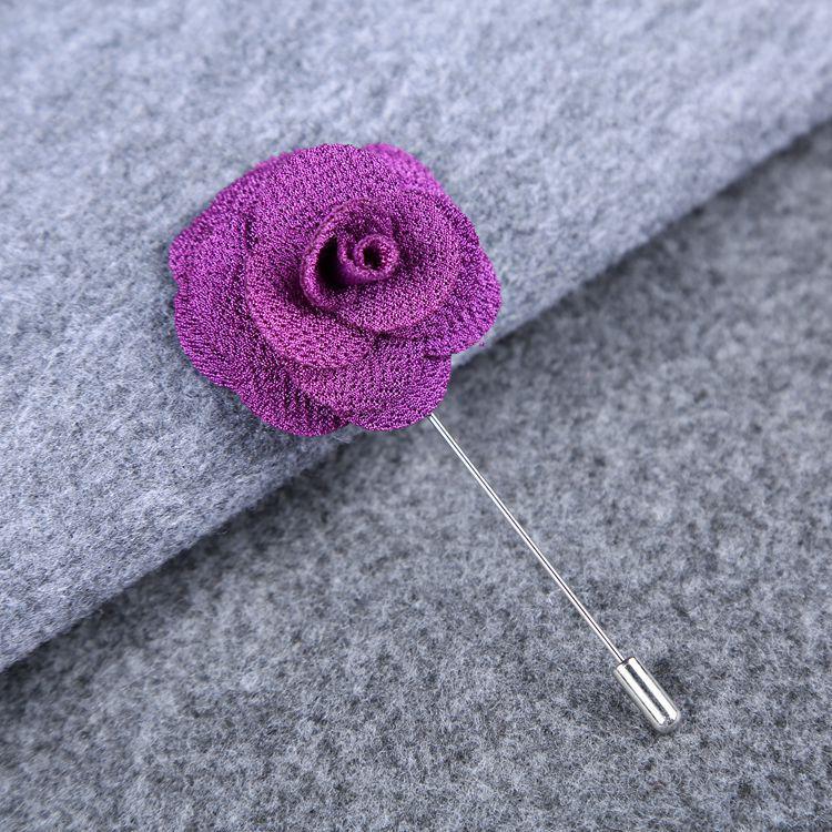 Camellia Style Collar Pin Brooch - Unisex Suit Accessory