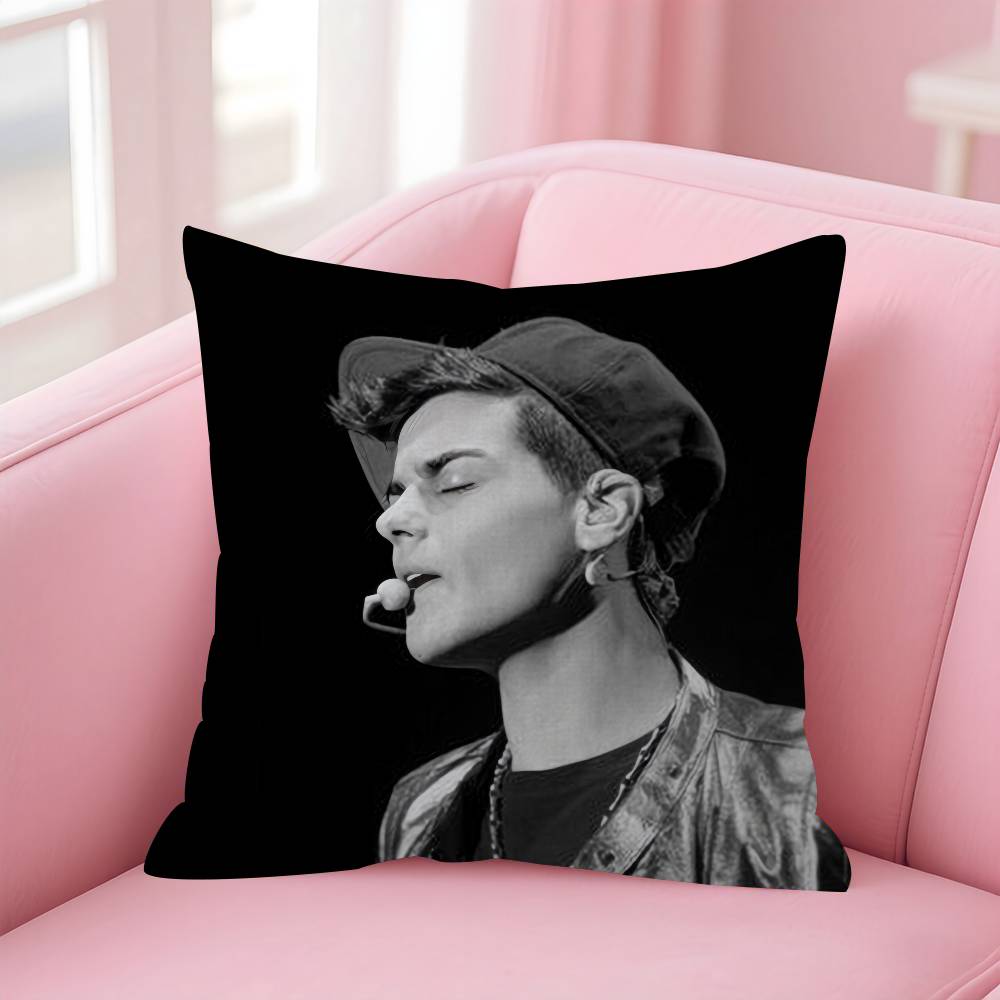 

Singer Abraham Mateo Decorative Room Aesthetics Pillow Case Home Decor Bedroom Sofa Bed Couch Pillow Cover 45x45 30x30 cm