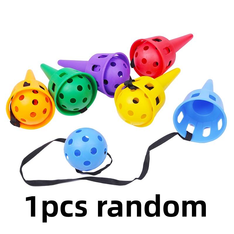 Conjunto de Jogo de Lançar e Pegar - Treinador com Sensor de Recepção de Bola Brinquedo ao Ar Livre para Treinamento de Coordenação Olho-Mão Infantil