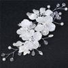 Floral Style Barrette Crystal Pearl Hair Combs Bridesmaid Tiara Flower Hair Pin Bridal Clips