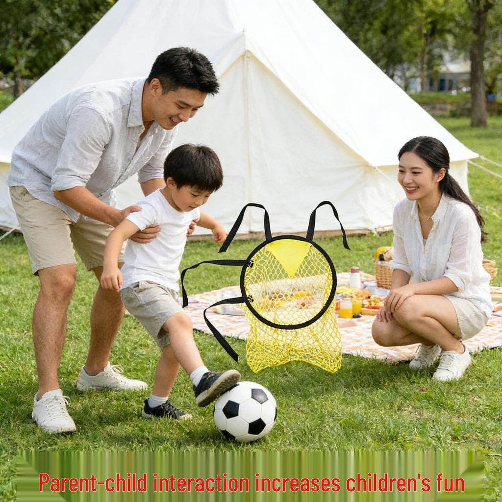 Youth Football Shooting Target Practice Set with Goal Net