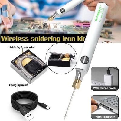 USB oplaadbare soldeerbout 5V 8W instelbare temperatuur elektrische soldeerboutset met soldeerstation soldeerdraad