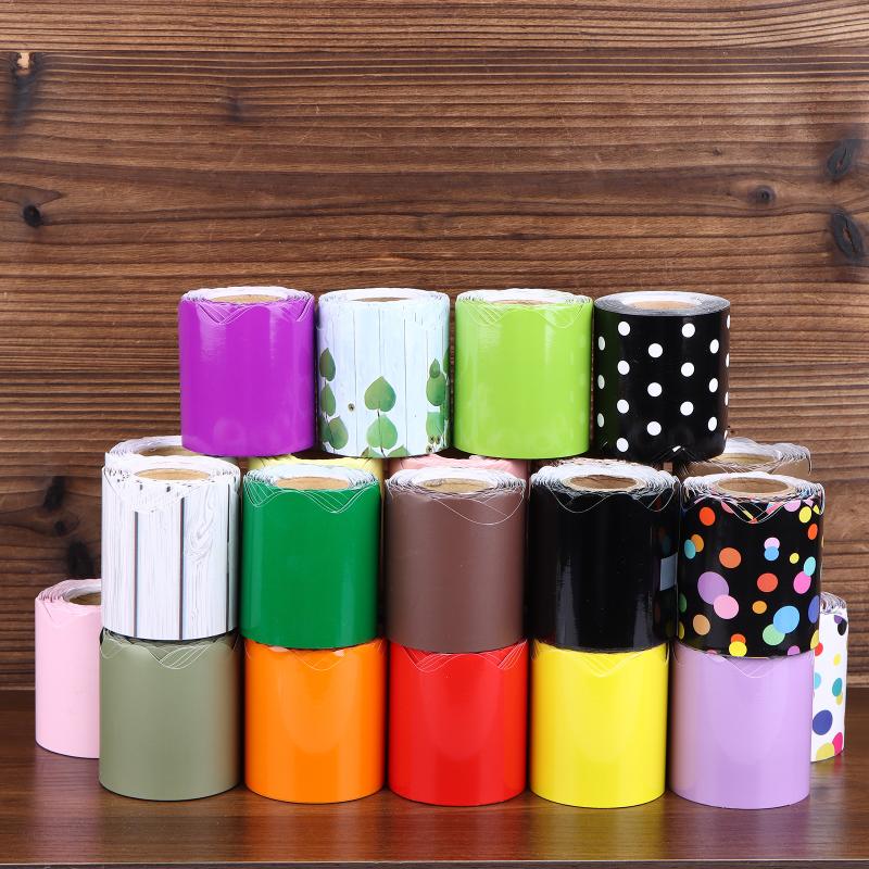26 Colors 10M Self Adhesive Border Classroom Decors Border Trim Sticker Colorful Dot Trim Border Bulletin Board Border Trim