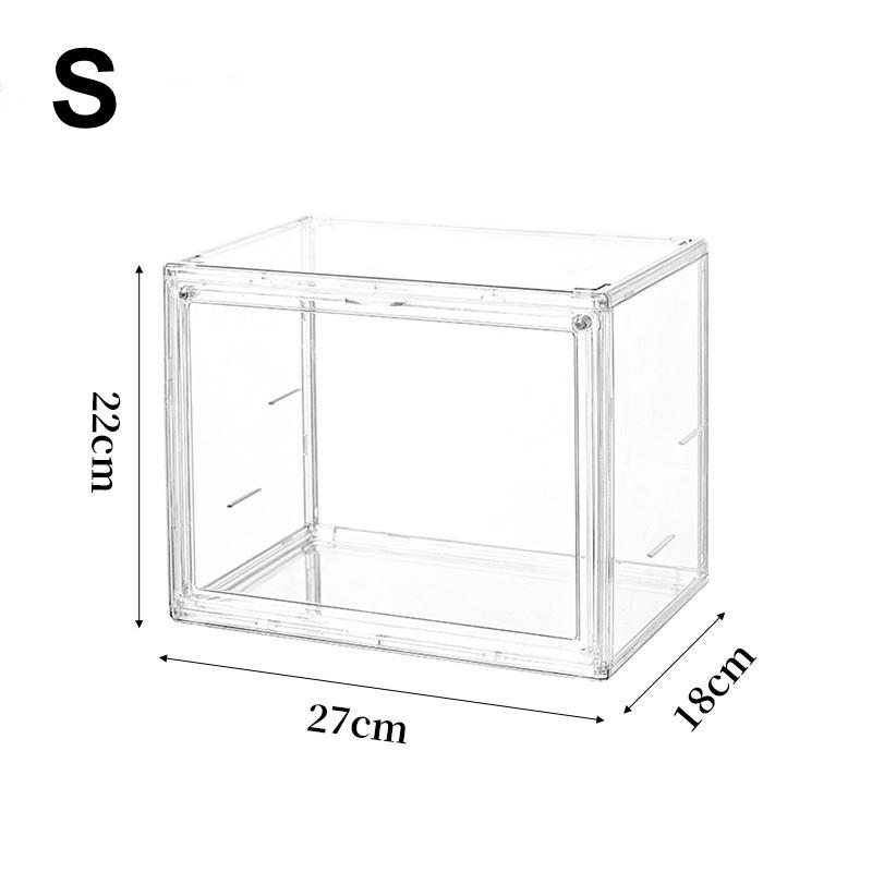 

Transparent Acrylic Desktop Display Cabinet - Dustproof Large Capacity Bookshelf, Cd Album Book Magazine Sorting Storage Box S