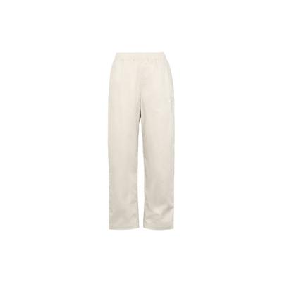 Calças Casuais de Perna Reta Tecidas com Cordão de Cor Sólida Masculinas Partes de Baixo Branco DX3337-104