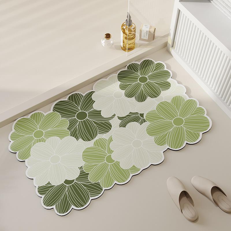 

Простой ветряной бытовой коврик из диатомовой грязи, который можно резать и за которым легко ухаживать, впитывающий нескользящий быстросохнущий износостойкий грязный коврик 40 * 60cm