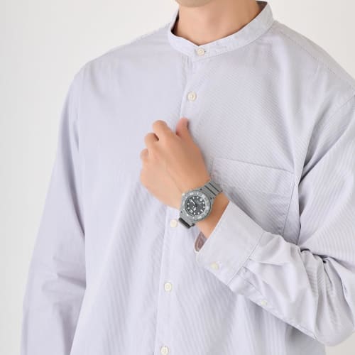 Citizen Q&Q Analog Watch, Radio-Controlled, Solar Powered, 10 ATM Water Resistance, Urethane Band, D02A-003VK, Men's, Gray