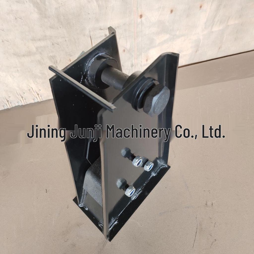 8mm Front Bracket with Base Plate & Wear-Resistant Block for German Semi-Trailer Suspension Shock Absorption Balance Bar Lower Suspension.