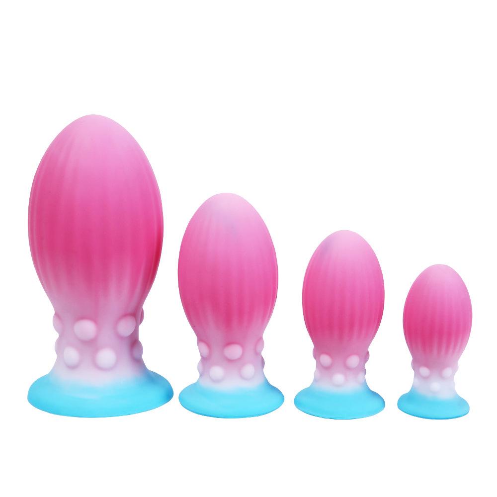 Super Thick Luminous Silicone Anal & Vaginal Dilator Toy for Men and Women