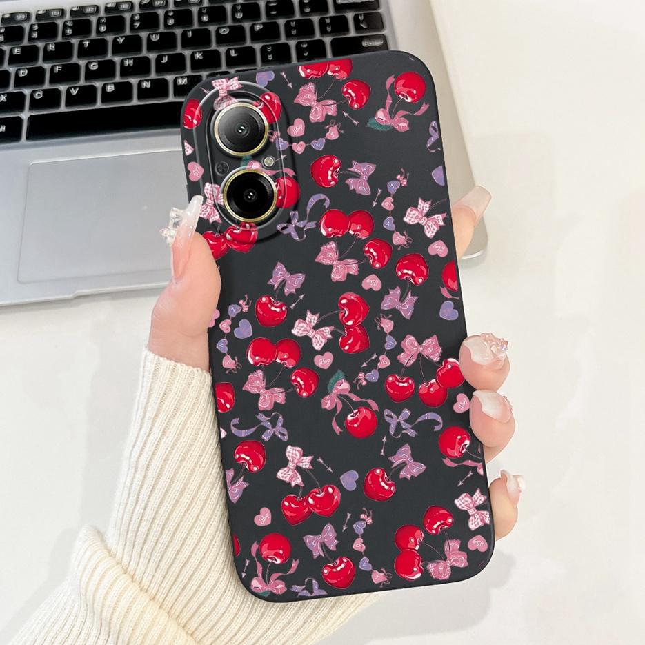 For Realme C67 4G Case RMX3890 Cute Panda Cartoon Cover Anti-Drop Phone Case For Realme C67 RealmeC67 4G Back Covers Soft Fundas