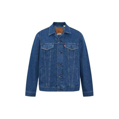Levis Solid Color Comfortable Long Sleeve Denim Jacket Men Jackets Blue 72334-0408